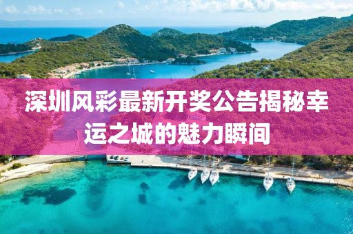 深圳風彩最新開獎公告揭秘幸運之城的魅力瞬間