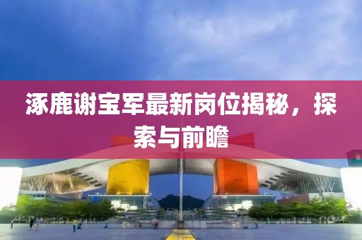 涿鹿謝寶軍最新崗位揭秘，探索與前瞻