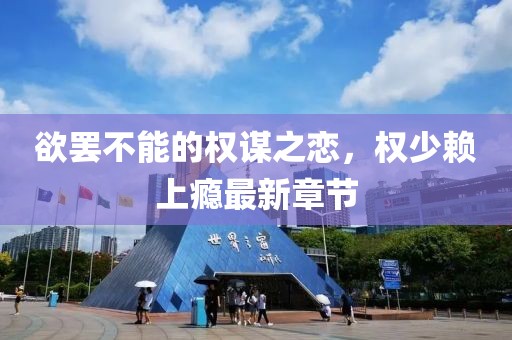 欲罷不能的權(quán)謀之戀，權(quán)少賴上癮最新章節(jié)