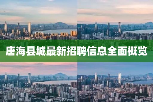 唐海縣城最新招聘信息全面概覽