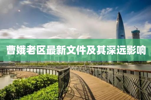 曹娥老區(qū)最新文件及其深遠影響