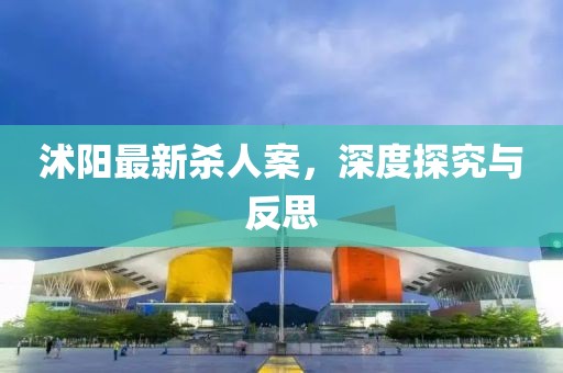 沭陽(yáng)最新殺人案，深度探究與反思