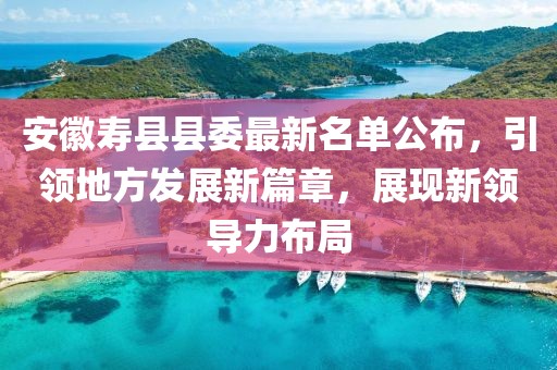 安徽壽縣縣委最新名單公布，引領(lǐng)地方發(fā)展新篇章，展現(xiàn)新領(lǐng)導(dǎo)力布局