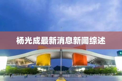楊光成最新消息新聞綜述