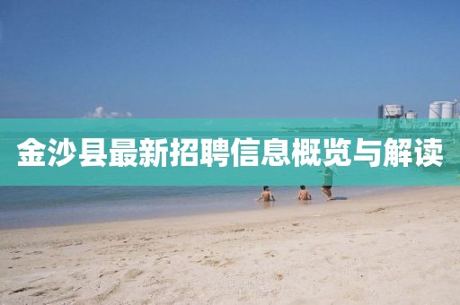金沙縣最新招聘信息概覽與解讀