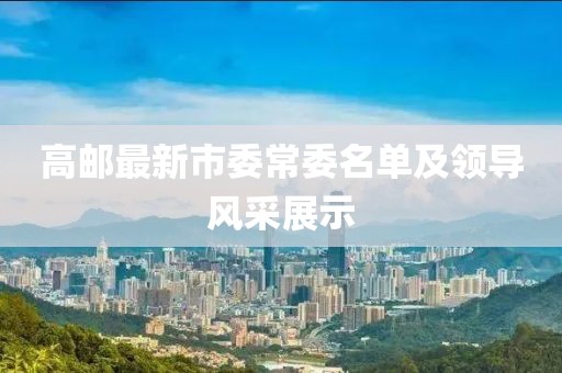高郵最新市委常委名單及領(lǐng)導(dǎo)風(fēng)采展示