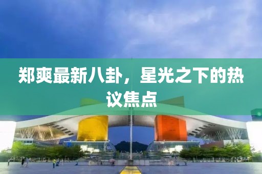 鄭爽最新八卦，星光之下的熱議焦點(diǎn)