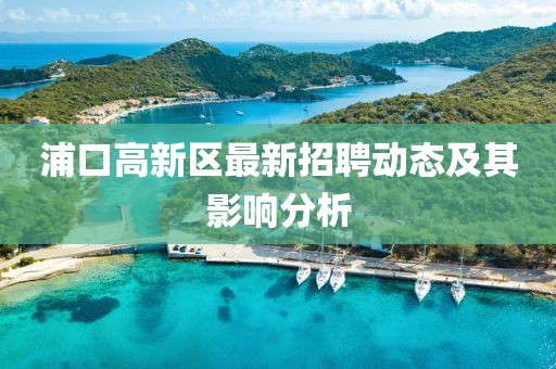 浦口高新區(qū)最新招聘動態(tài)及其影響分析