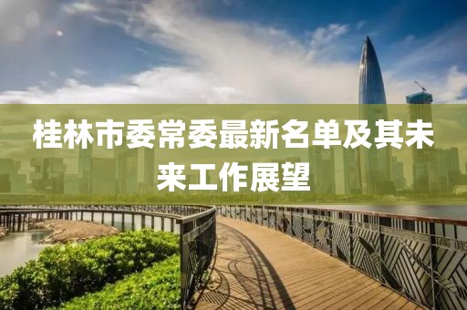 桂林市委常委最新名單及其未來工作展望