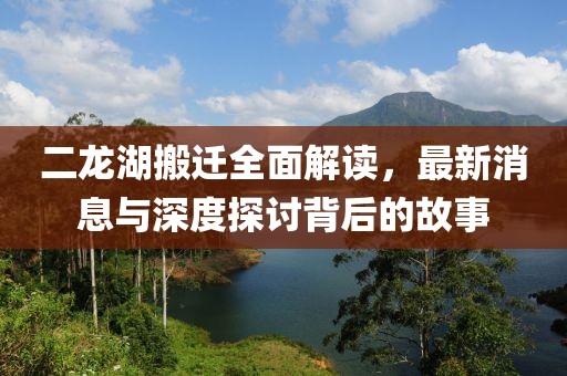 二龍湖搬遷全面解讀，最新消息與深度探討背后的故事