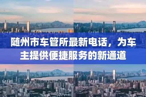 隨州市車管所最新電話，為車主提供便捷服務的新通道