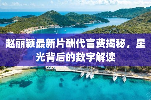 趙麗穎最新片酬代言費(fèi)揭秘，星光背后的數(shù)字解讀