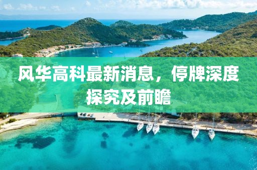 風華高科最新消息，停牌深度探究及前瞻